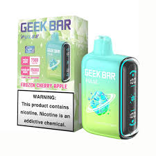 Geek Bar Pulse 15000 Frozen Cherry Apple – Disposable Vape | Up to 15,000 Puffs | 5% Nic Salt | Cool Cherry-Apple Fusion Flavor | Dual Mode (Turbo & Regular) | USB-C Rechargeable | LED Display
