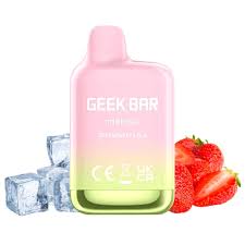 Geek Bar Strawberry Ice – Disposable Vape | Sweet Strawberry with Icy Menthol | 5% Nic Salt | Smooth & Flavorful | Compact & Ready to Use | Long-Lasting Puff Count
