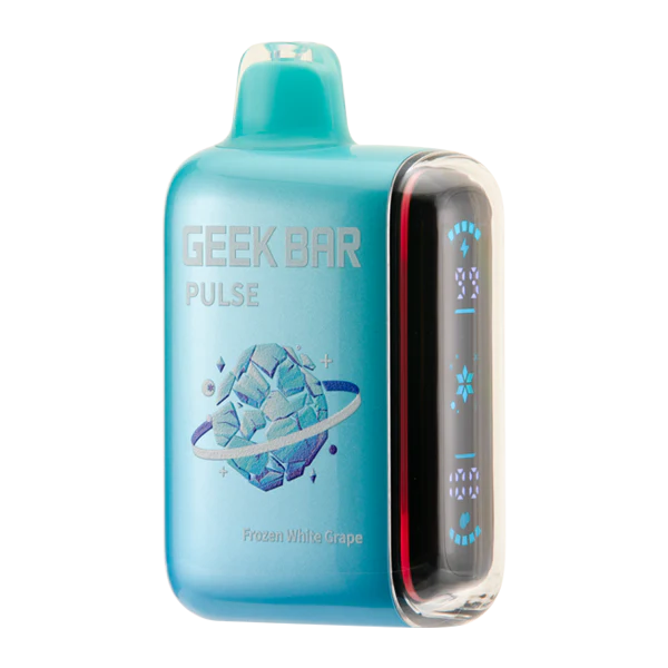 Geek Bar Pulse 15000 Frozen White Grape – Disposable Vape | Up to 15,000 Puffs | 5% Nicotine Salt | Icy White Grape Flavor | Dual Mode (Turbo & Regular) | USB-C Rechargeable | LED Display