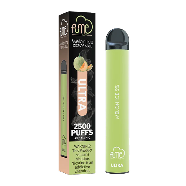Fume Ultra 2500 Melon Ice – Disposable Vape | Sweet Melon & Cool Menthol Blend | 5% Salt Nicotine | Up to 2500 Puffs | Pre-Filled & Ready to Use | 10 Count