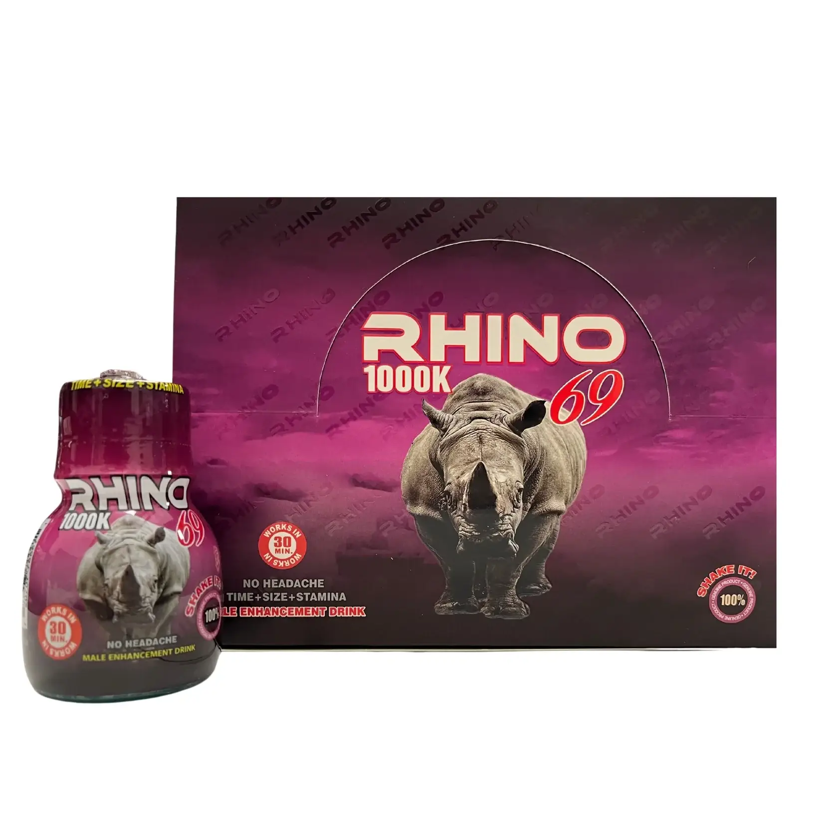Rhino 69 1000K – Extra Strength Male Enhancement Pill – Fast-Acting Herbal Supplement for Energy, Stamina & Performance – Single Capsule for Men