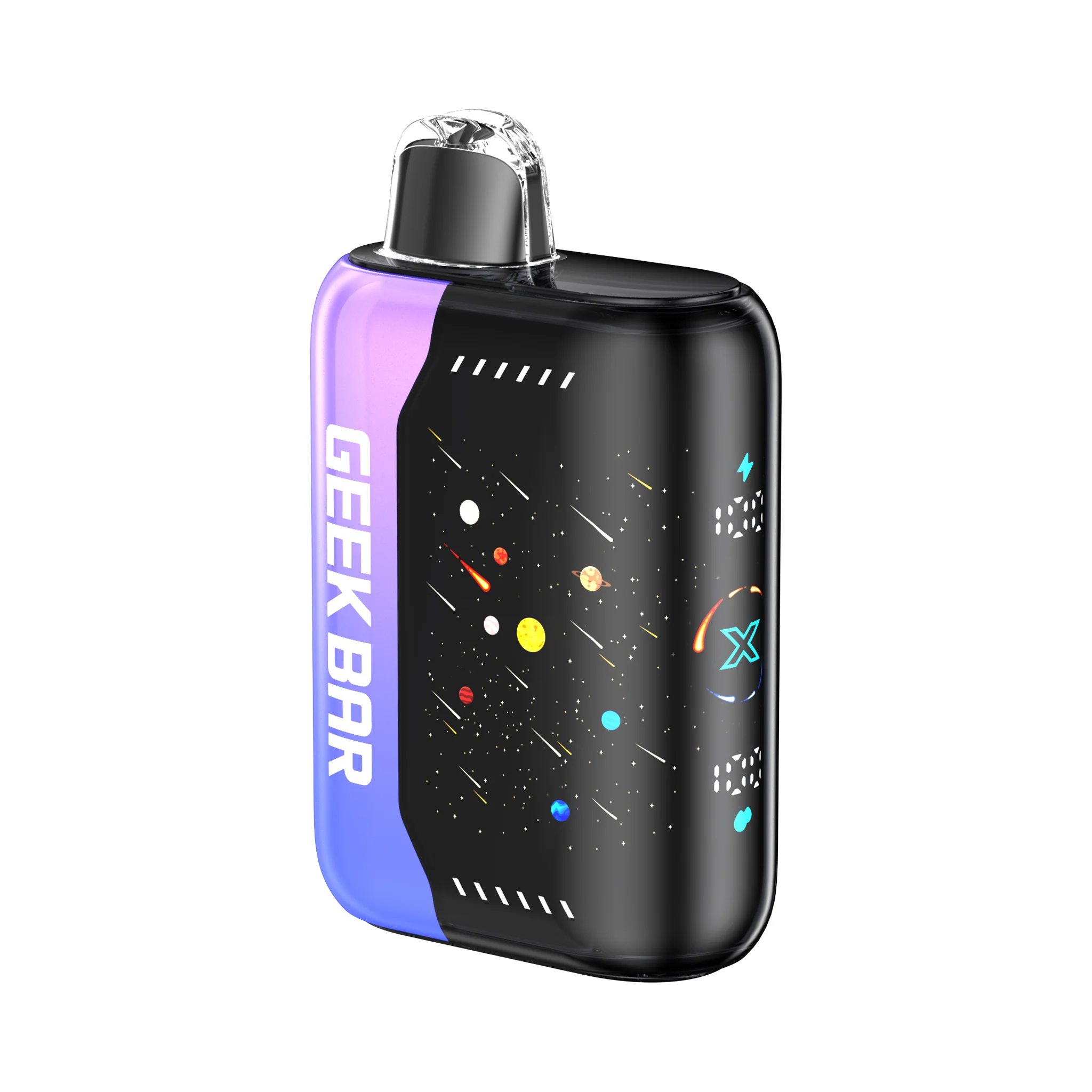 Geek Bar Pulse X 25000 Strawberry Kiwi Ice – Disposable Vape | Up to 25,000 Puffs | Dual Mesh Coil | Turbo & Eco Modes | 5% Nicotine Salt | Strawberry & Kiwi Menthol Flavor | Rechargeable | LED Display