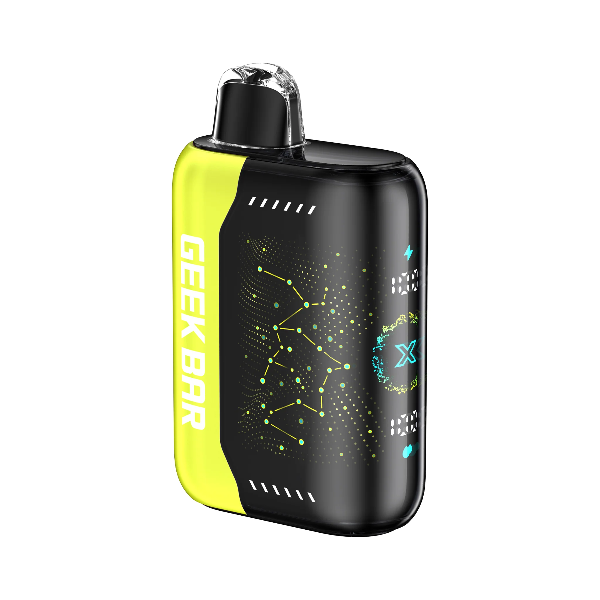 Geek Bar Pulse X 25000 Strawberry Colada – Disposable Vape | Up to 25,000 Puffs | 5% Nic Salt | Strawberry Coconut Pineapple Flavor | Dual Mesh Coil | Turbo & Eco Modes | Rechargeable | LED Display