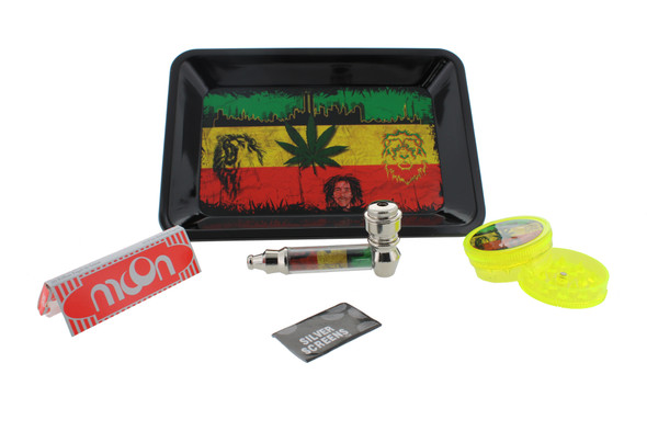 Gorilla Rolling Tray – Stars Hybrid Edition – Durable Metal Rolling Tray for Herbs & Tobacco – Non-Stick Surface, Easy to Clean – Stylish Smoking Accessories Organizer