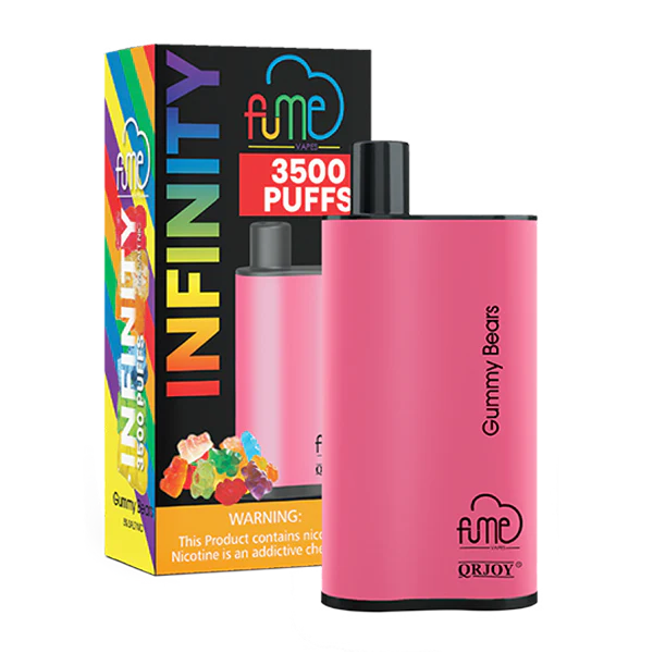 Fume Infinity 3500 Puffs – Gummy Bears Disposable Vape | 5 Count Box | Sweet Mixed Fruit Candy Flavor | 5% Nicotine | Pre-Filled, Long-Lasting Vape Device