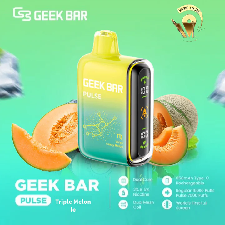 Geek Bar Pulse 15000 Puff Disposable Vape – F’n Fab Flavor – Rechargeable E-Cigarette with Dual Mesh Coil – Bold Mixed Fruit Blend – Authentic & Leakproof Design