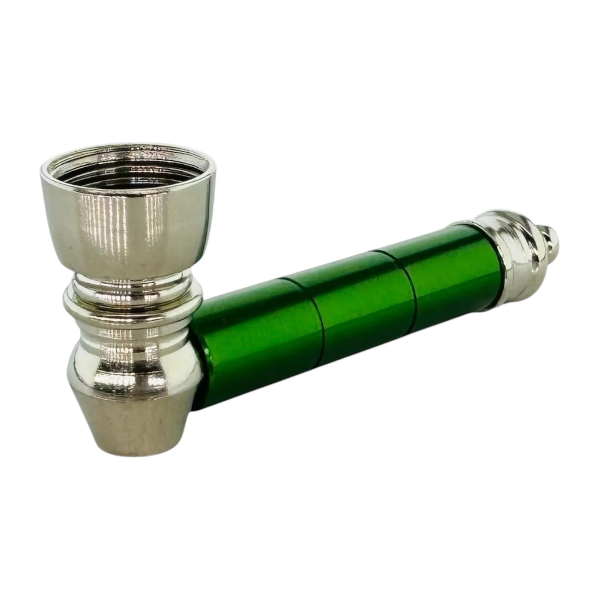 12" Aluminum Water Pipe – Green | Classic Straight Tube Design | Durable Lightweight Metal | Smooth Smoking Experience | Model AL2104GR