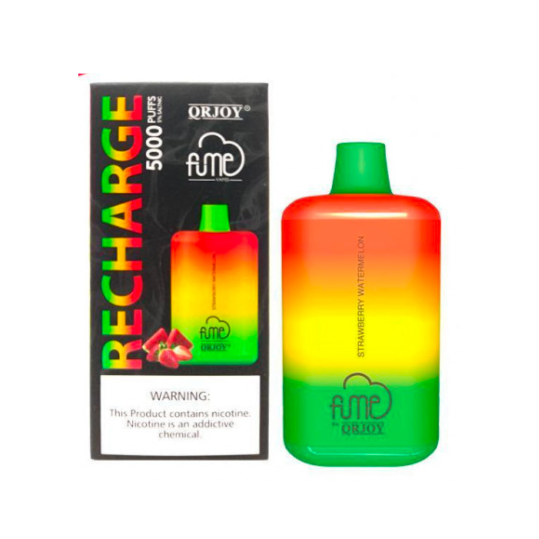 Fume Recharge 5000 Puffs – Strawberry Watermelon Disposable Vape | Rechargeable | Sweet Strawberry & Juicy Watermelon Flavor | 5% Nicotine | Long-Lasting Vape Device