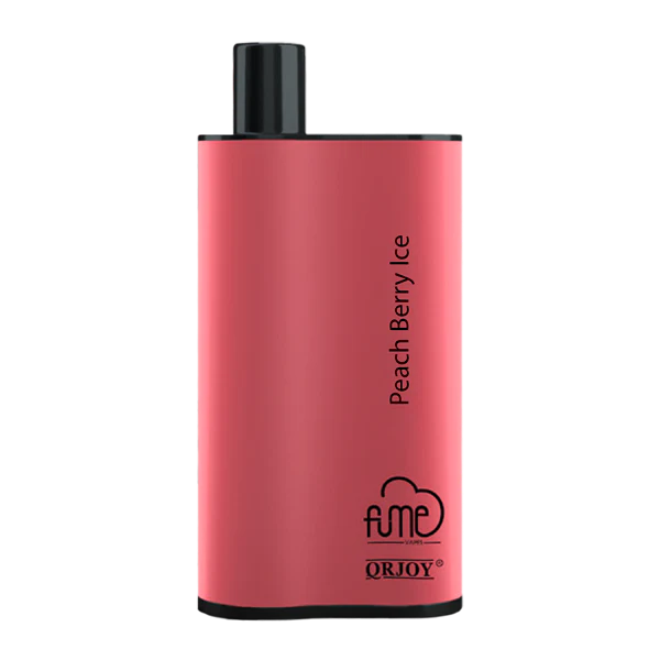 Fume Infinity 4500 Puffs – Peach Berry Ice Disposable Vape | 5 Count Box | Sweet Peach & Mixed Berries with Menthol | 5% Nicotine | Pre-Filled, Long-Lasting Vape Device
