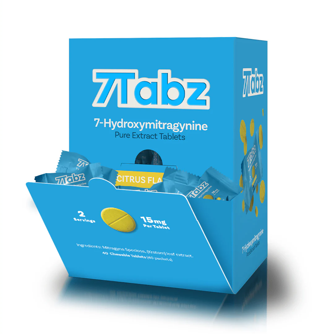 7Tabz 7-Hydroxy Mitragynine (Kratom) Single Tablet – Citrus Flavor, Precise Dosage, Convenient & Easy to Use