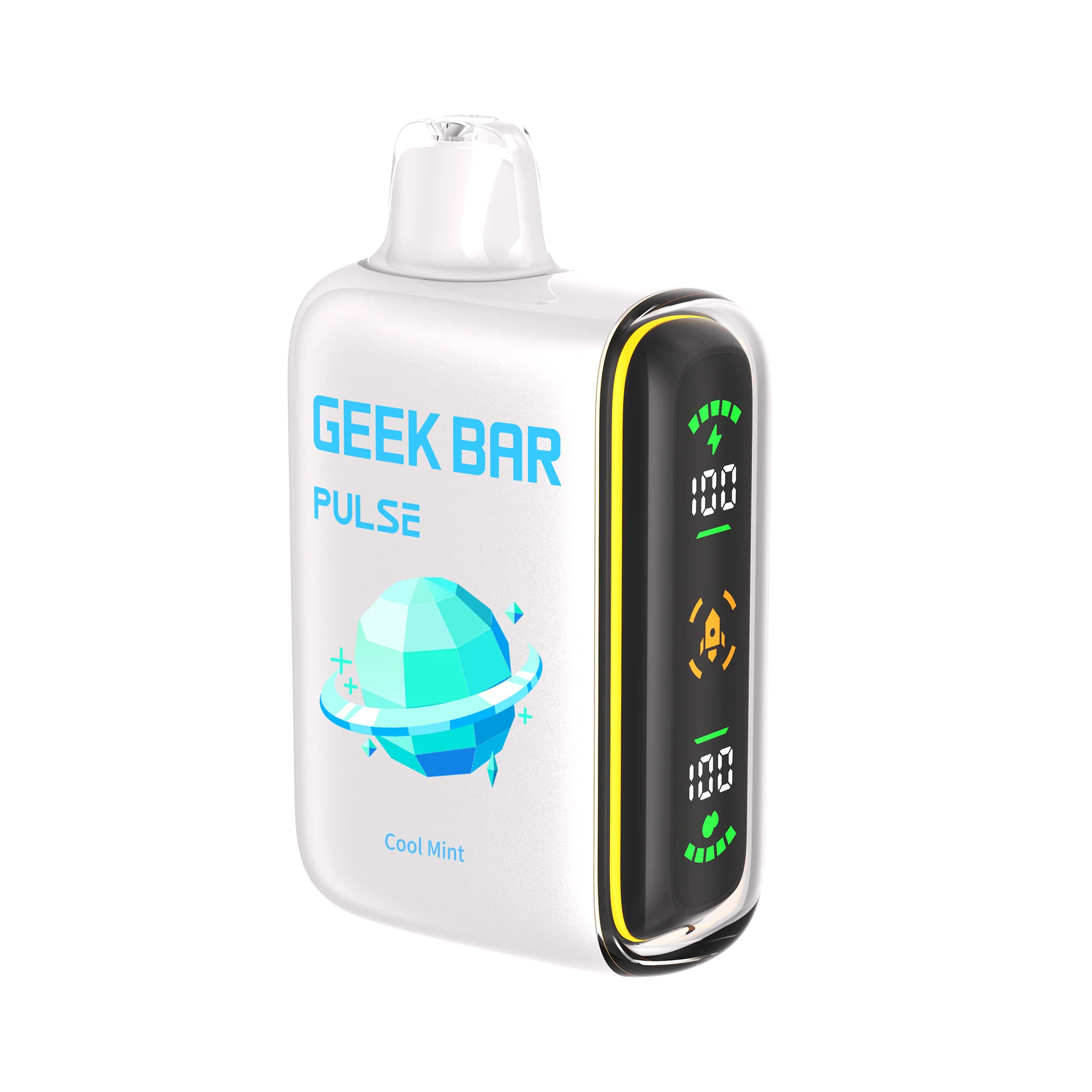 Geek Bar Pulse 15000 Puff Disposable Vape – Cool Mint Flavor – Rechargeable E-Cigarette with Dual Mesh Coil – Smooth Menthol Puffs – Authentic, Leakproof Vape Design