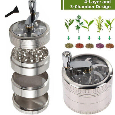 Premium 4-Piece Herb Grinder – 2.5" Aluminum Tobacco Grinder with Pollen Catcher & Magnetic Lid – Durable Metal Grinder for Herbs, Spices, and Smoking Accessories – Sleek & Smooth Design