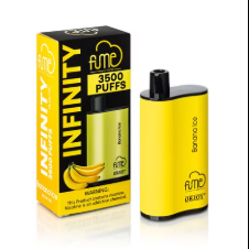 Fume Infinity 3500 Puffs – Banana Ice Disposable Vape | 5 Count Box | Creamy Banana with Menthol Cool | 5% Nicotine | Pre-Filled, Long-Lasting Vape Device