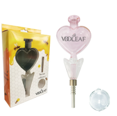 4" Mini Nectar Collector – Pink Glass Dab Straw with Titanium Tip | Portable Wax & Oil Pipe | Durable Borosilicate Glass | Travel-Friendly | Heat-Resistant Concentrate Tool