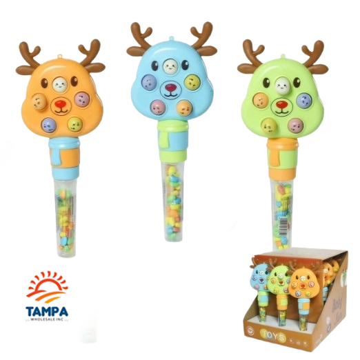 Whack-a-Mole Toy Candy – GM Toy Candy – Interactive Hammer Game Toy with Candy Inside – Fun Learning Toy for Kids – Birthday Party Favor, Holiday Gift, Stocking Stuffer – Tampawholesaleinc