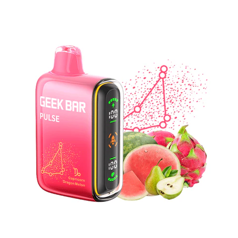 Geek Bar Pulse 15000 Puff Disposable Vape – Dragon Melon Flavor – Rechargeable E-Cigarette with Dual Mesh Coil – Exotic Fruity Blend – Leakproof & Authentic Design