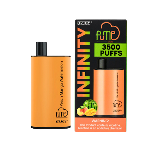 Fume Infinity 3500 Puffs – Peach Mango Watermelon Disposable Vape | 5 Count Box | Juicy Triple Fruit Blend | 5% Nicotine | Long-Lasting, Pre-Filled Vape Device
