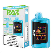 RAZ 25K Razzle Dazzle Disposable Vape – 25,000 Puffs, Dual Mesh Coil, 5% Nicotine, Rechargeable E-Cigarette with LED Screen & Turbo Mode – Bold Mixed Berry & Citrus Flavor, Long-Lasting Vape Device
