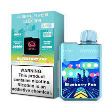 Geek Bar Pulse 20000 Puff Disposable Vape – Blueberry Fab Flavor – Rechargeable E-Cigarette with Smart Display & Dual Mesh Coil – Bold Berry Ice Blend – Leakproof & Authentic Design