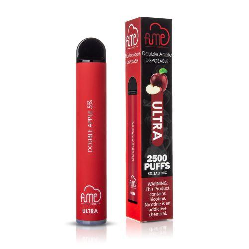 Fume Ultra 2500 Puffs Disposable Vape - Double Apple Flavor - 10 Count | Long-Lasting, Draw-Activated, No Charging Needed, Smooth & Flavorful Vaping Experience