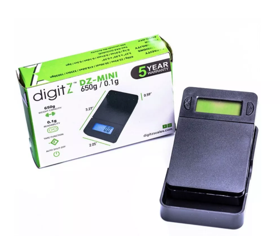 DigitZ DZ5-650 Digital Pocket Scale – 650g x 0.1g High Precision Mini Scale – Multi-Unit Measurement (g, oz, ct, gn, dwt, ozt) – LCD Display, Tare Function – Portable & Compact