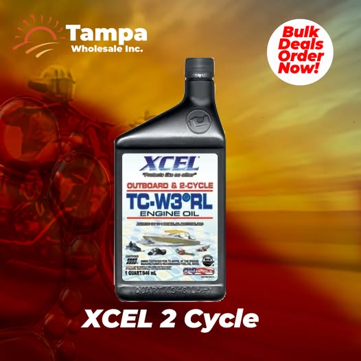 XCEL TC-W3® RL 2-Cycle Outboard Engine Oil is a premium lubricant designed for water-cooled two-stroke engines. It meets the NMMA TC-W3 certification standards, ensuring high performance and engine protection.