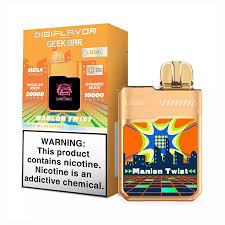 Geek Bar Pulse 20000 Puff Disposable Vape – Manlon Twist Flavor – Rechargeable E-Cigarette with Smart Display & Dual Mesh Coil – Exotic Melon Fusion – Leakproof & Authentic Design