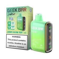 Geek Bar Pulse 15000 Grape B-Pop – Disposable Vape | Up to 15,000 Puffs | 5% Nic Salt | Bold Grape Lollipop Flavor | Dual Mode (Turbo & Regular) | USB-C Rechargeable | LED Display
