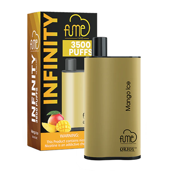 Fume Infinity 3500 Puffs – Mango Ice Disposable Vape | 5 Count Box | Sweet Mango & Cool Menthol Flavor | 5% Nicotine | Long-Lasting, Pre-Filled Vape Device