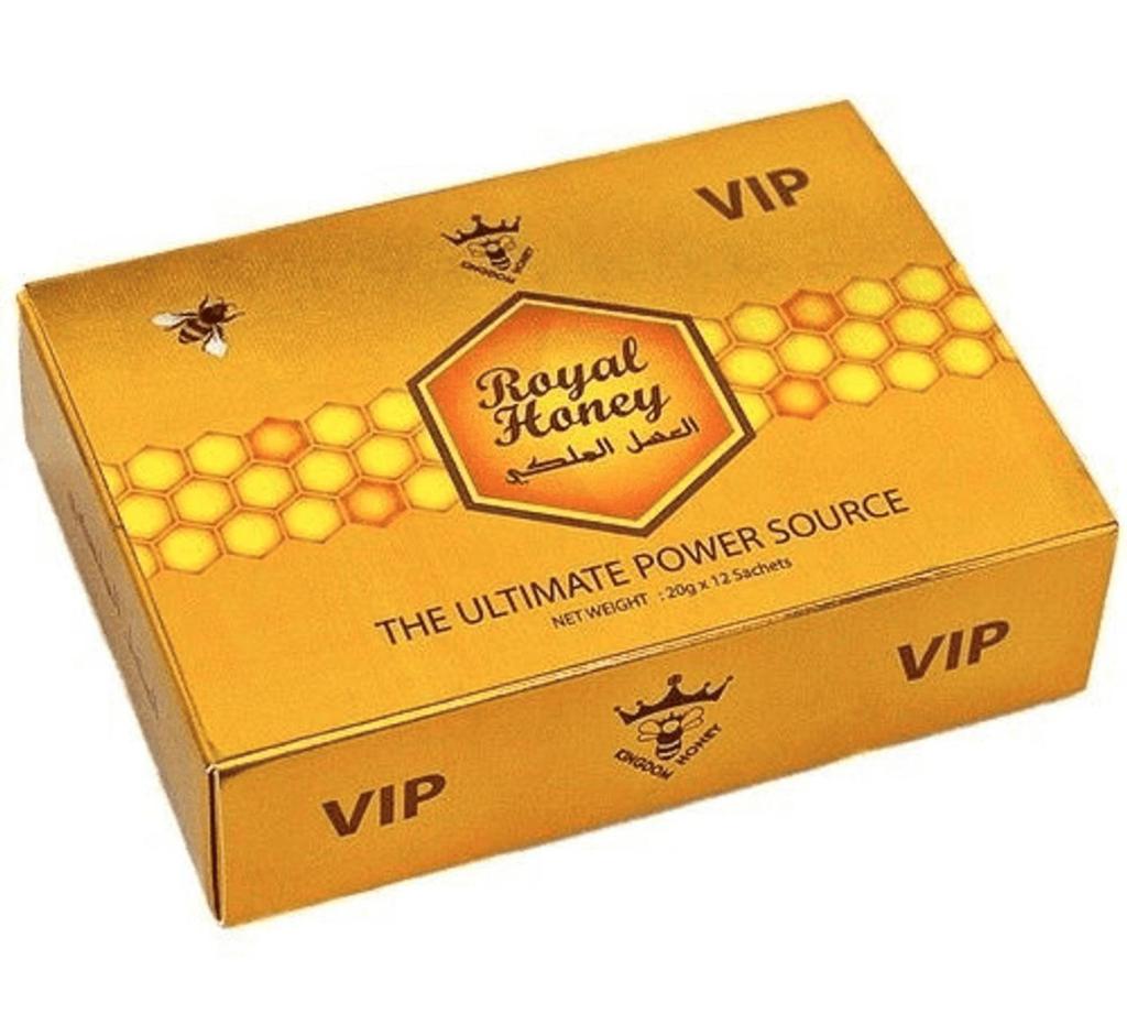 Royal Honey VIP for Men – Organic Energy Booster for Strength, Stamina & Libido – 12 Sachets – Fast-Acting Performance Enhancer – Natural Honey Supplement
