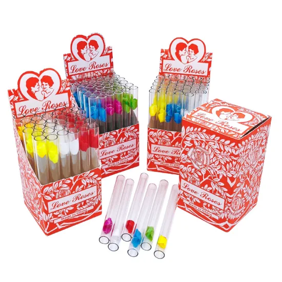 Love Roses Glass Pipe – 36 Count Jar | Mini Rose Design Smoking Pipes | Durable Glass | Compact & Discreet | Ideal for Gifting, Collecting, or Display