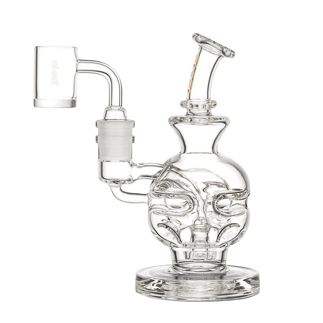 Aleaf Color Fab Egg Dab Rig – Ombre | Artistic Gradient Glass Recycler Rig with Fab Egg Design | Durable Borosilicate Glass Rig for Smooth Concentrate Hits