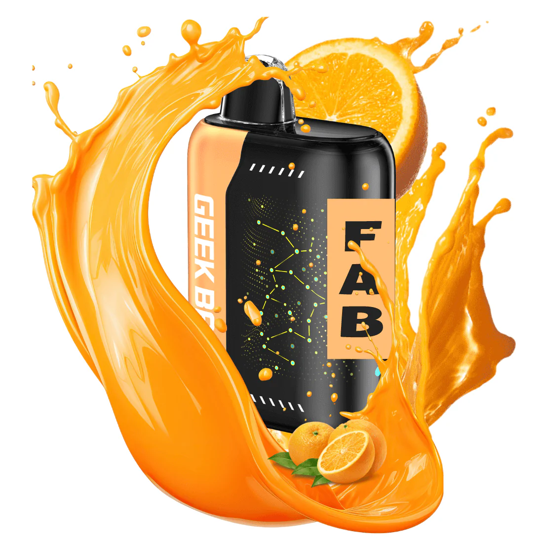 Geek Bar Pulse 25000 Puff Disposable Vape – Orange Fcuking Fab Flavor – Rechargeable E-Cigarette with Smart LED Display & Dual Mesh Coil – Bold Orange Candy Blend – Leakproof & Authentic Design