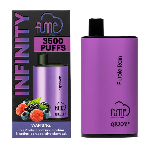 Fume Infinity 3500 Puffs – Purple Rain Disposable Vape | 5 Count Box | Mixed Berry Blend Flavor | 5% Nicotine | Long-Lasting, Pre-Filled Vape Device
