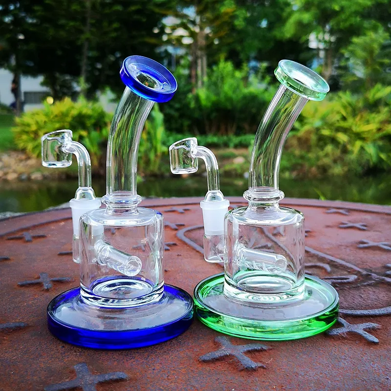 6" Global Circ Perc Water Pipe – Compact Borosilicate Glass Rig with Circular Percolator | Smooth Filtration | Ideal for Wax or Dry Herb | Portable Mini Bong or Dab Rig