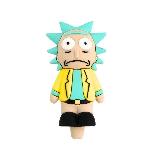Rick & Morty Silicone Pipe – Themed Design, Food-Grade Silicone, Heat-Resistant, Portable & Easy to Clean