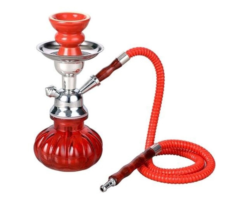 Smokin Clean Mini Glass Hookah – Compact & Portable, Durable Glass Construction, Easy to Use & Clean, Perfect for Personal Sessions
