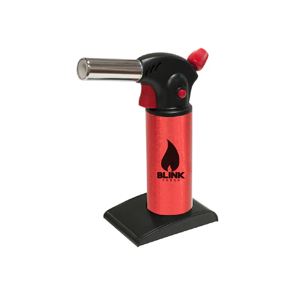 Blink Torch LB05 Red – Compact Butane Torch, Adjustable Flame, Bold Red Finish