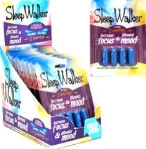 Sleep Walker Mood & Energy Booster – 4 Count Pack – Focus, Feel-Good, and Smooth Energy Supplement – Nootropic Support for Mental Clarity & Uplifted Mood – Fast-Acting Formula