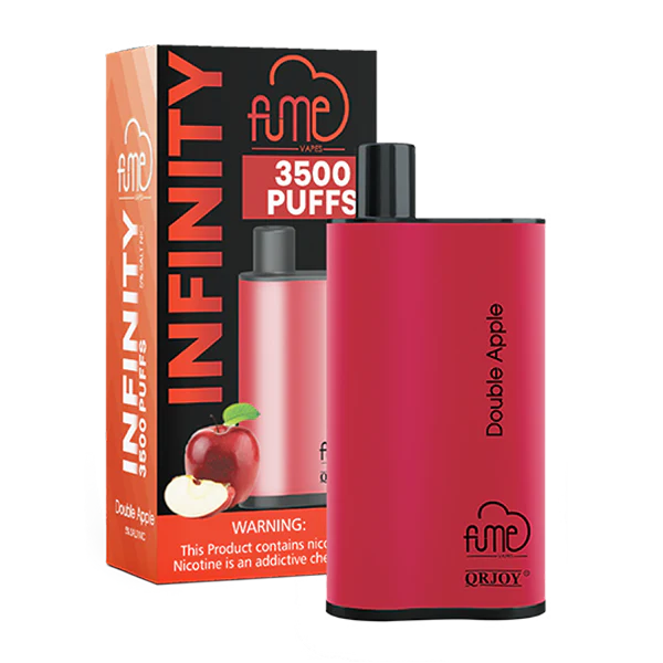 Fume Infinity 3500 Puffs – Double Apple Disposable Vape | 5 Count Box | Crisp Red & Green Apple Flavor | 5% Nicotine | Long-Lasting, Pre-Filled Vape Device