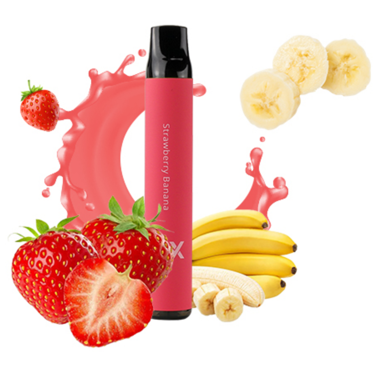Fume Extra 1500 Puffs – Strawberry Banana Disposable Vape | 10 Count Box | Creamy Strawberry & Banana Flavor | Pre-Filled, 5% Nicotine, Long-Lasting Disposable Vape