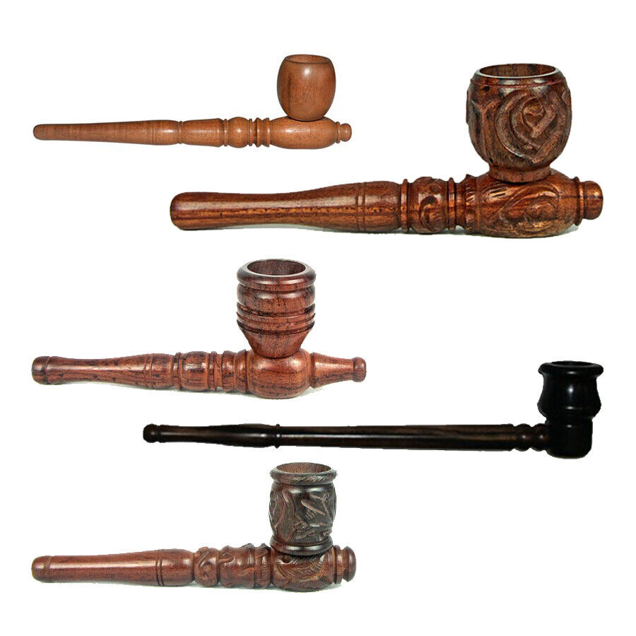 Hand Pipe P-6.99 – Premium Thick Glass Smoking Pipe | Heavy-Duty Borosilicate Hand Pipe for Dry Herbs | Deep Bowl | Smooth Hits | Heat-Resistant & Travel-Friendly