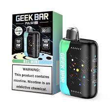 Geek Bar Pulse 25000 Puff Disposable Vape – ATL Mint Flavor – Rechargeable E-Cigarette with Smart LED Display & Dual Mesh Coil – Extra Cool Menthol Blend – Leakproof & Authentic Design