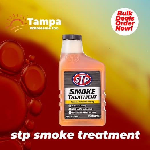 STP Smoke Treatment Oil Additive – Reduces Exhaust Smoke & Engine Wear | High Mileage Oil Booster for Gas & Diesel Engines | 443ml Bottle