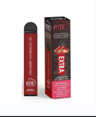 Fume Extra 1500 Puffs – Strawberry Watermelon Disposable Vape | 10 Count Box | Juicy Strawberry & Sweet Watermelon Flavor | Pre-Filled, 5% Nicotine, Long-Lasting Vape