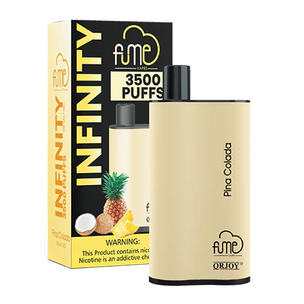 Fume Infinity 3500 Puffs – Pina Colada Disposable Vape | 5 Count Box | Pineapple & Creamy Coconut Flavor | 5% Nicotine | Pre-Filled, Long-Lasting Vape Device