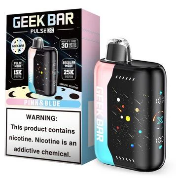 Geek Bar Pulse X 25000 Blue Rancher – Disposable Vape | 25,000 Puffs | 5% Nicotine Salt | Sweet Blue Candy Flavor | Dual Mode (Turbo & Eco) | Smart Display | USB-C Rechargeable