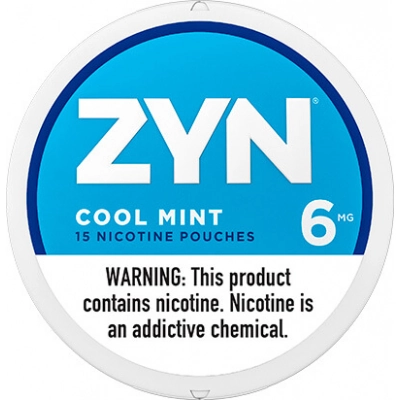 Zyn 6 mg Cool Mint Nicotine Pouches – Crisp Mint Flavor, Tobacco-Free, Discreet & Convenient