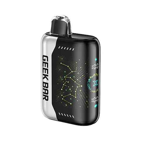 Geek Bar Pulse X 25000 Miami Mint – Disposable Vape | Up to 25,000 Puffs | 5% Nicotine Salt | Cool Mint Flavor | Dual Mode (Turbo & Eco) | LED Display | USB-C Rechargeable