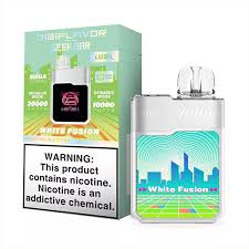 Geek Bar Pulse 20000 Puff Disposable Vape – White Fusion Flavor – Rechargeable E-Cigarette with Smart Display & Dual Mesh Coil – Creamy & Fruity Fusion – Leakproof & Authentic Design